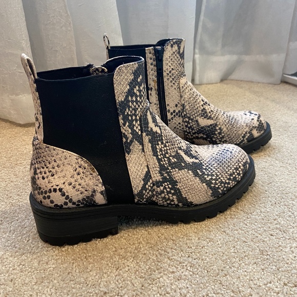 snake print booties target